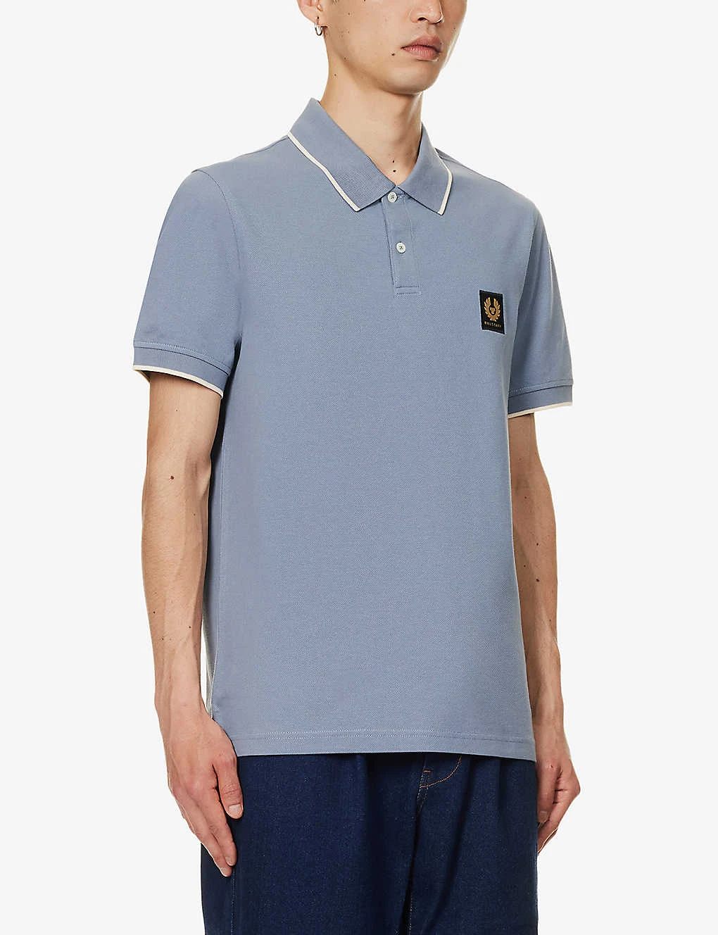 BELSTAFF Logo-patch Regular-fit Cotton-piqué Polo Shirt 3 BELSTAFF Logo-patch Regular-fit Cotton-piqué Polo Shirt - Image 3