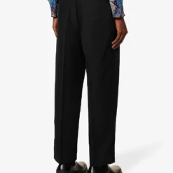 OAMC Base Drawstring-waistband Straight-leg Woven Trousers -Default Template 4 R04182174 BLACK ALT03