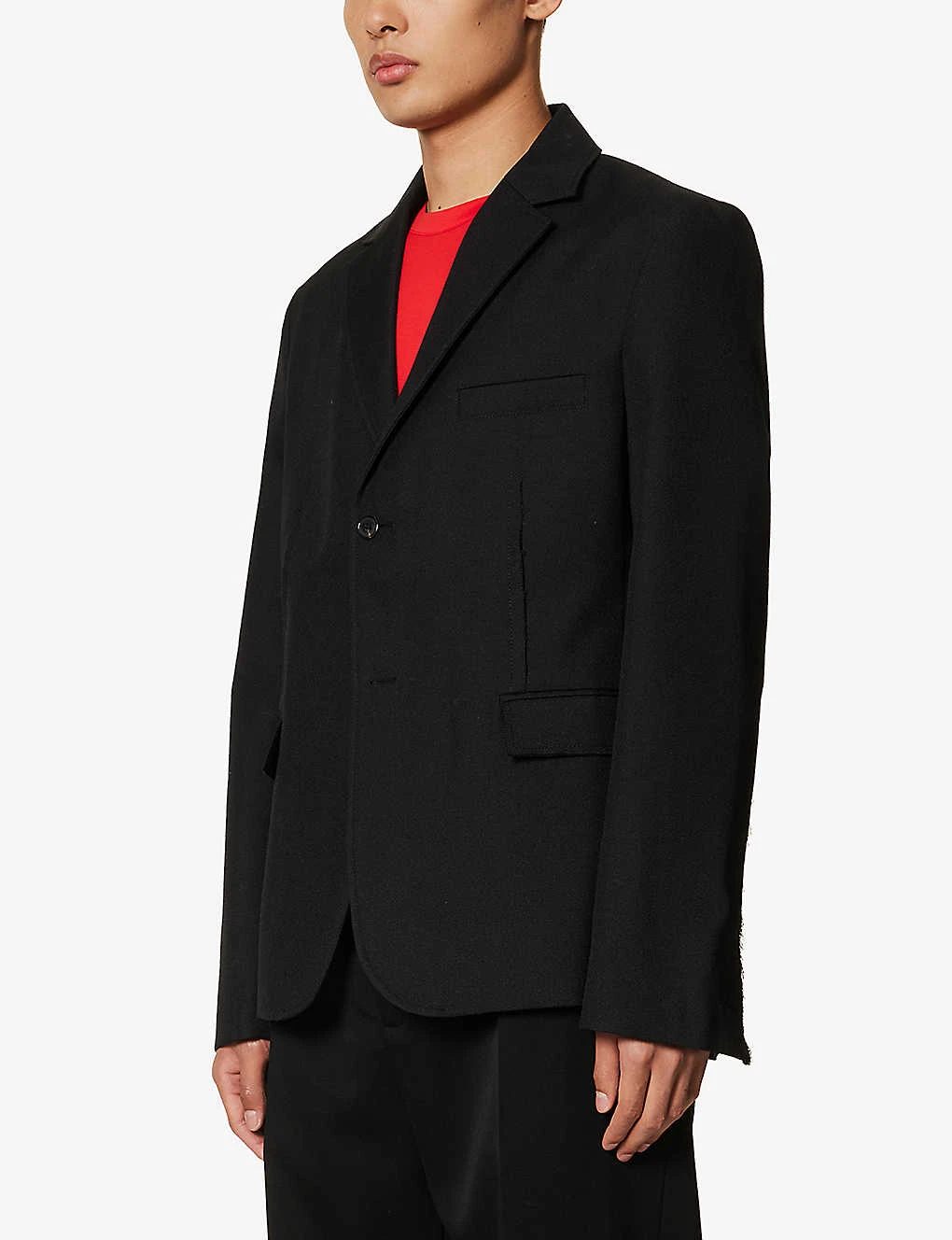 Jacquemus La Veste Disgreghi Raw-edge Regular-fit Wool Blazer 3 Jacquemus La Veste Disgreghi Raw-edge Regular-fit Wool Blazer - Image 3