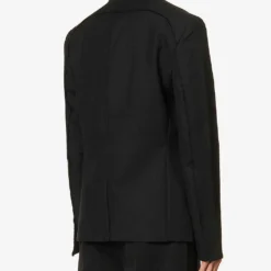 Jacquemus La Veste Disgreghi Raw-edge Regular-fit Wool Blazer 9 Jacquemus La Veste Disgreghi Raw-edge Regular-fit Wool Blazer -Default Template 4 R04182820 BLACK ALT03