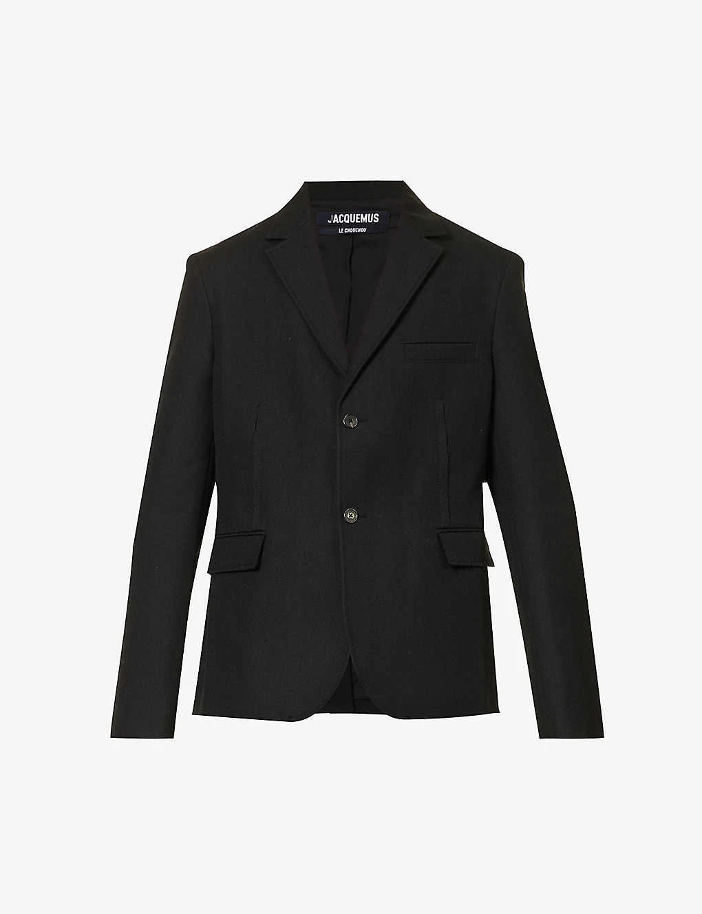 Jacquemus La Veste Disgreghi Raw-edge Regular-fit Wool Blazer 1 Jacquemus La Veste Disgreghi Raw-edge Regular-fit Wool Blazer