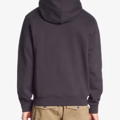 THE KOOPLES Logo-embroidered Relaxed-fit Cotton Hoody -Default Template 4 R04186176 BLACK ALT03