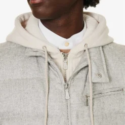 ELEVENTY Funnel-neck Silk And Cashmere-blend Gilet -Default Template 4 R04187231 GREYSAND ALT04