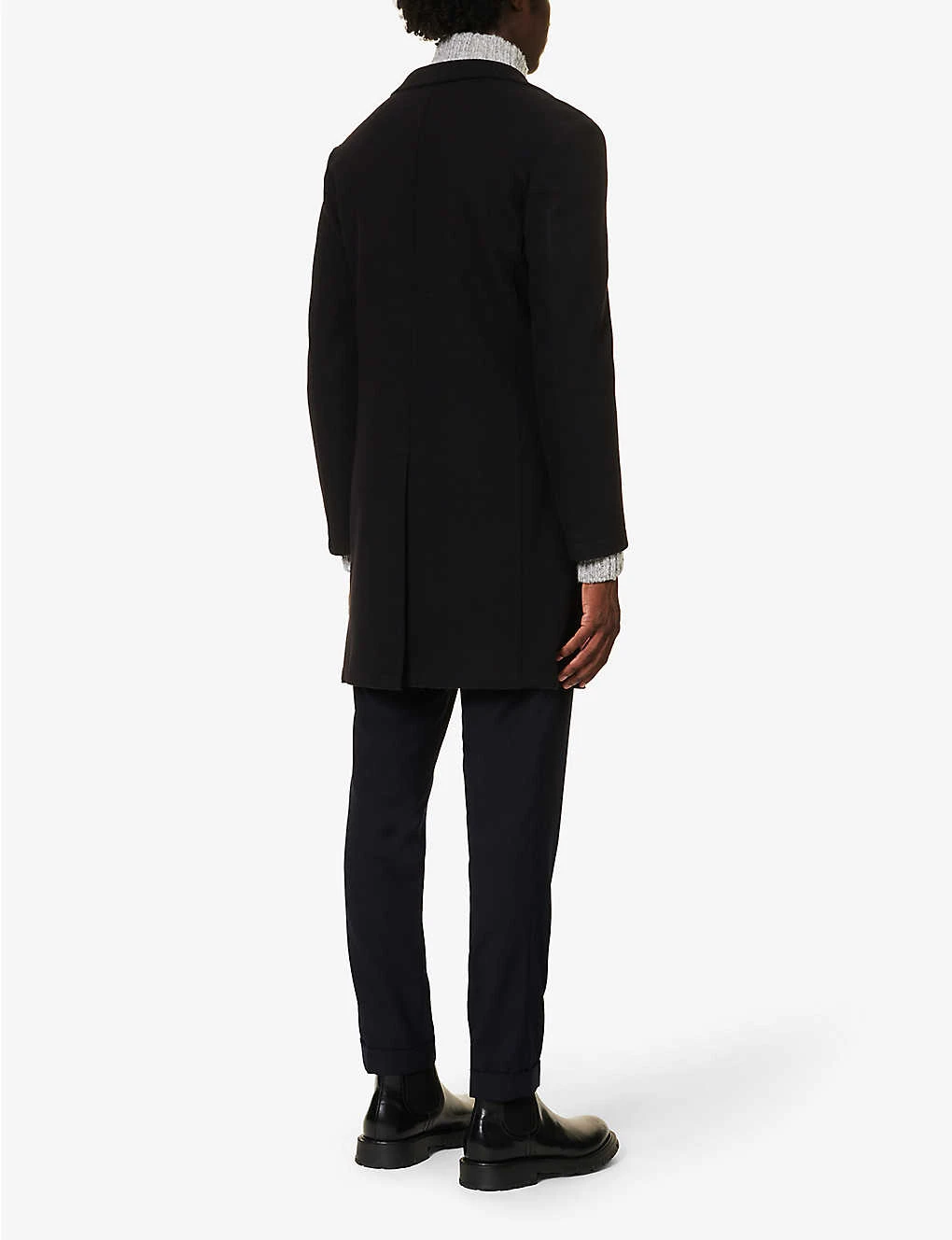 ELEVENTY Single-breasted Notched-lapel Regular-fit Wool-blend Jacket 4 ELEVENTY Single-breasted Notched-lapel Regular-fit Wool-blend Jacket - Image 4