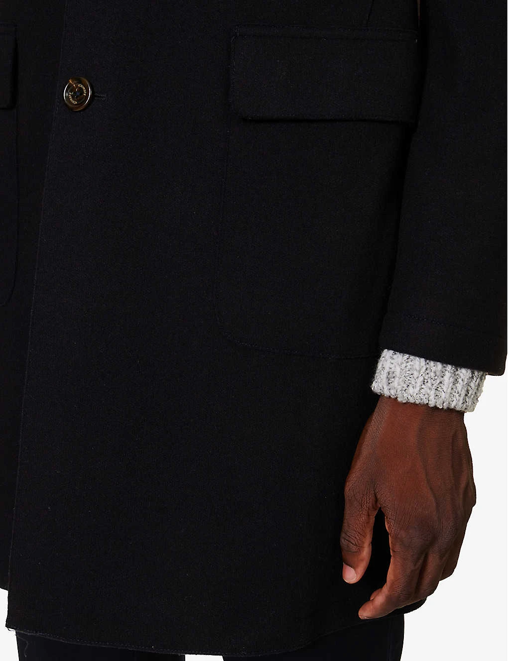 ELEVENTY Single-breasted Notched-lapel Regular-fit Wool-blend Jacket 6 ELEVENTY Single-breasted Notched-lapel Regular-fit Wool-blend Jacket - Image 6