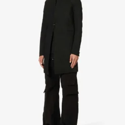 Stand-collar Regular-fit Cotton-blend Jacket -Default Template 4 R04187933 BLACK ALT02