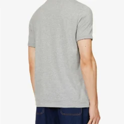 Fred Perry Brand-print Crewneck Cotton Jersey T-shirt -Default Template 4 R04191125 GREY ALT03