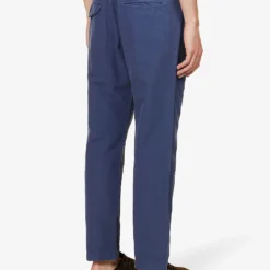 CITIZENS OF HUMANITY Delon Tapered-leg Mid-rise Cotton And Linen-blend Trousers -Default Template 4 R04191342 LECOTEDKBLUE ALT03