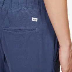 CITIZENS OF HUMANITY Delon Tapered-leg Mid-rise Cotton And Linen-blend Trousers -Default Template 4 R04191342 LECOTEDKBLUE ALT04