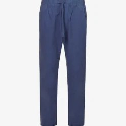 CITIZENS OF HUMANITY Delon Tapered-leg Mid-rise Cotton And Linen-blend Trousers