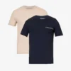 Emporio Armani Pack Of Two Crewneck Cotton-jersey T-shirts